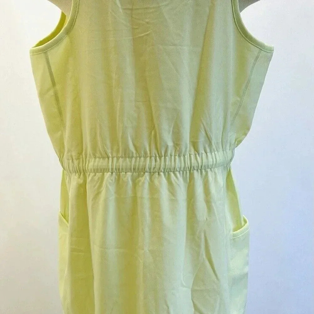 NWT TEK GEAR Women Sleeveless Pullover Round Neck Drawstring Green Dress Large - Picture 6 of 11